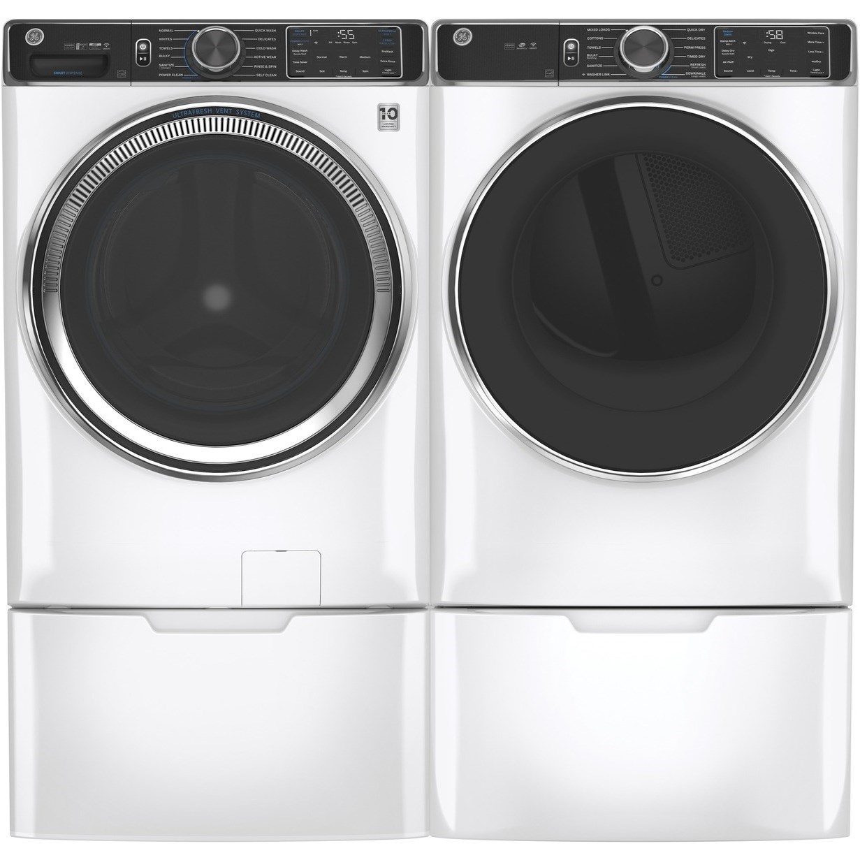 GE Appliances GFW850SSNWW GE® 5.0 cu. ft. Capacity Smart Front Load